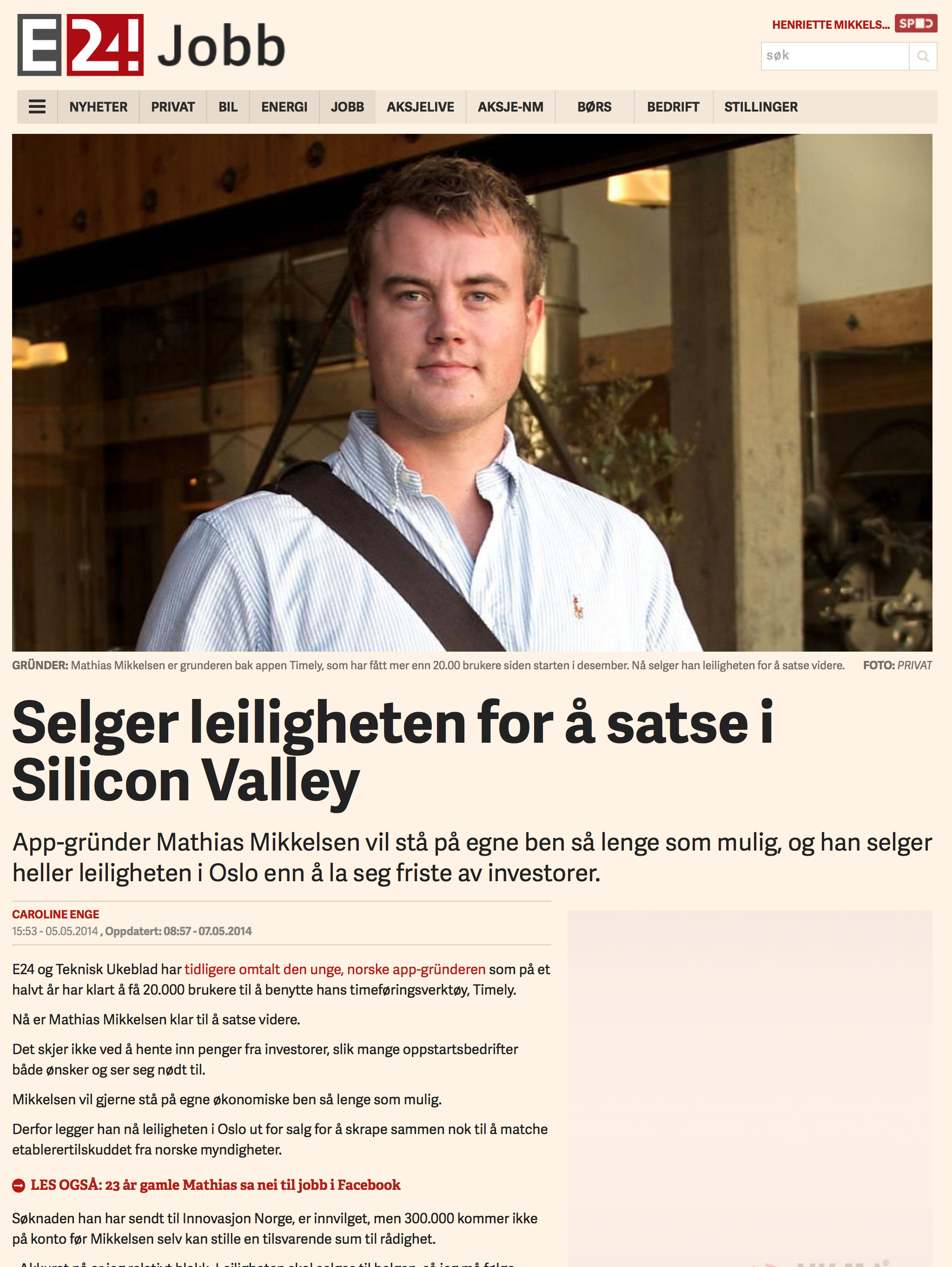 Mathias Mikkelsen Aftenposten kronikk